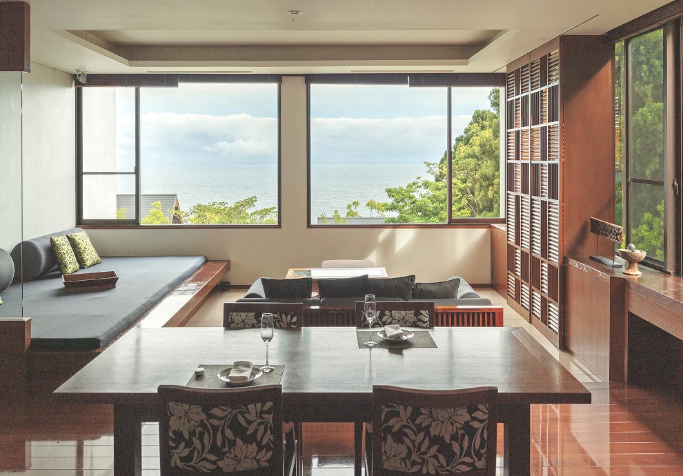sankara hotel & spa 屋久島 — 本館のサンカラ スイート · 126㎡、海を一望する最上級の客室